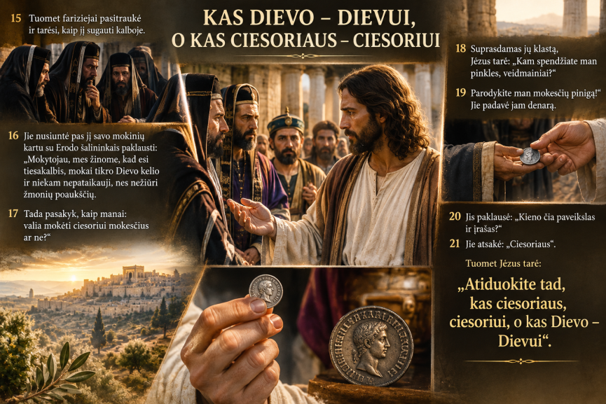 Kas Dievo – Dievui, Ciesoriui – Ciesoriaus